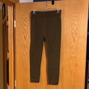 Active Club, women’s fleece lined leggings, olive green
S/M